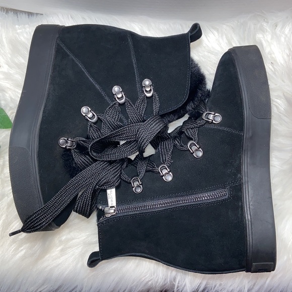 J SLIDES - WOMEN'S WHITNEY BOOTS - BLACK SUEDE SIZE 7.5M - Picture 8 of 17